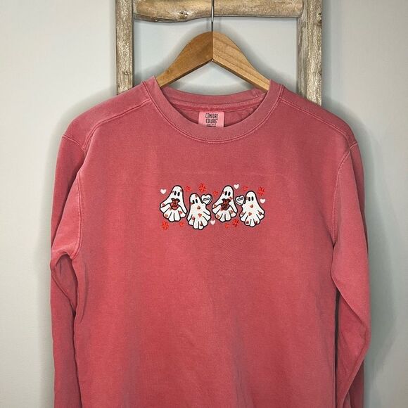 Valentine Ghost Embroidered Sweatshirt - Picture 2 of 4